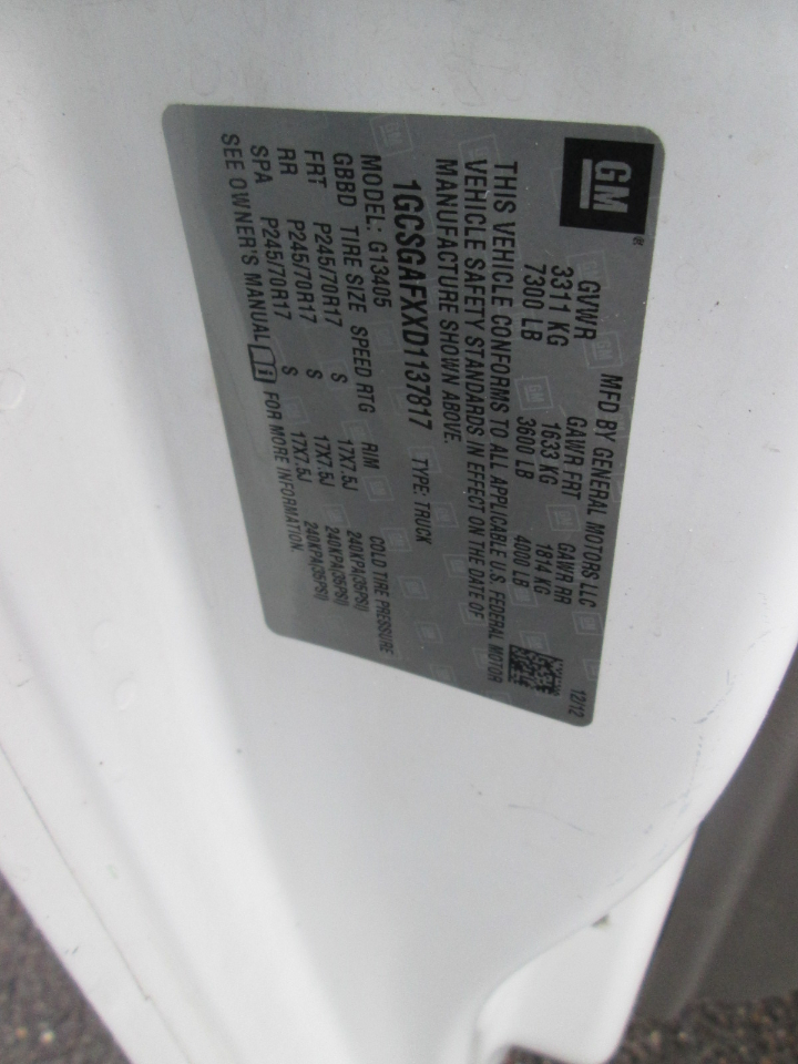 Chevrolet Express 1500 Cargo 2013 Chevrolet Express 1500 Cargo 2013