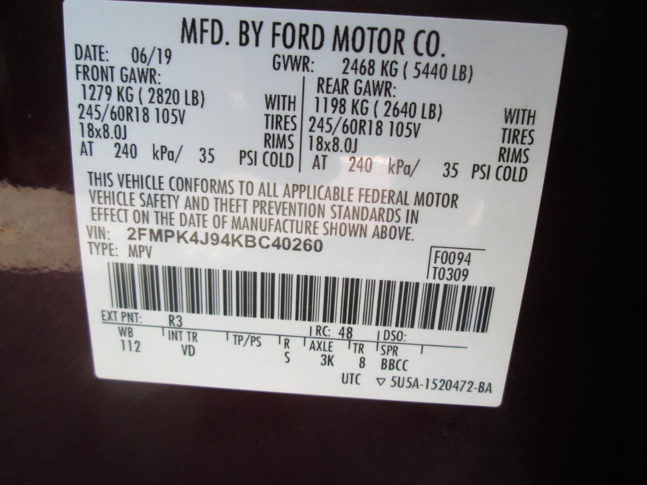 Ford Edge SEL AWD 2019