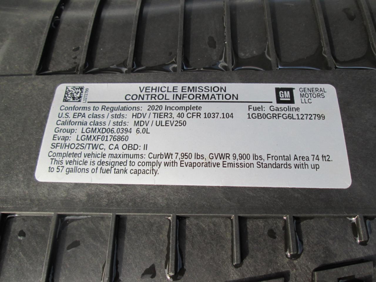 Chevrolet Express G3500 139" 2020