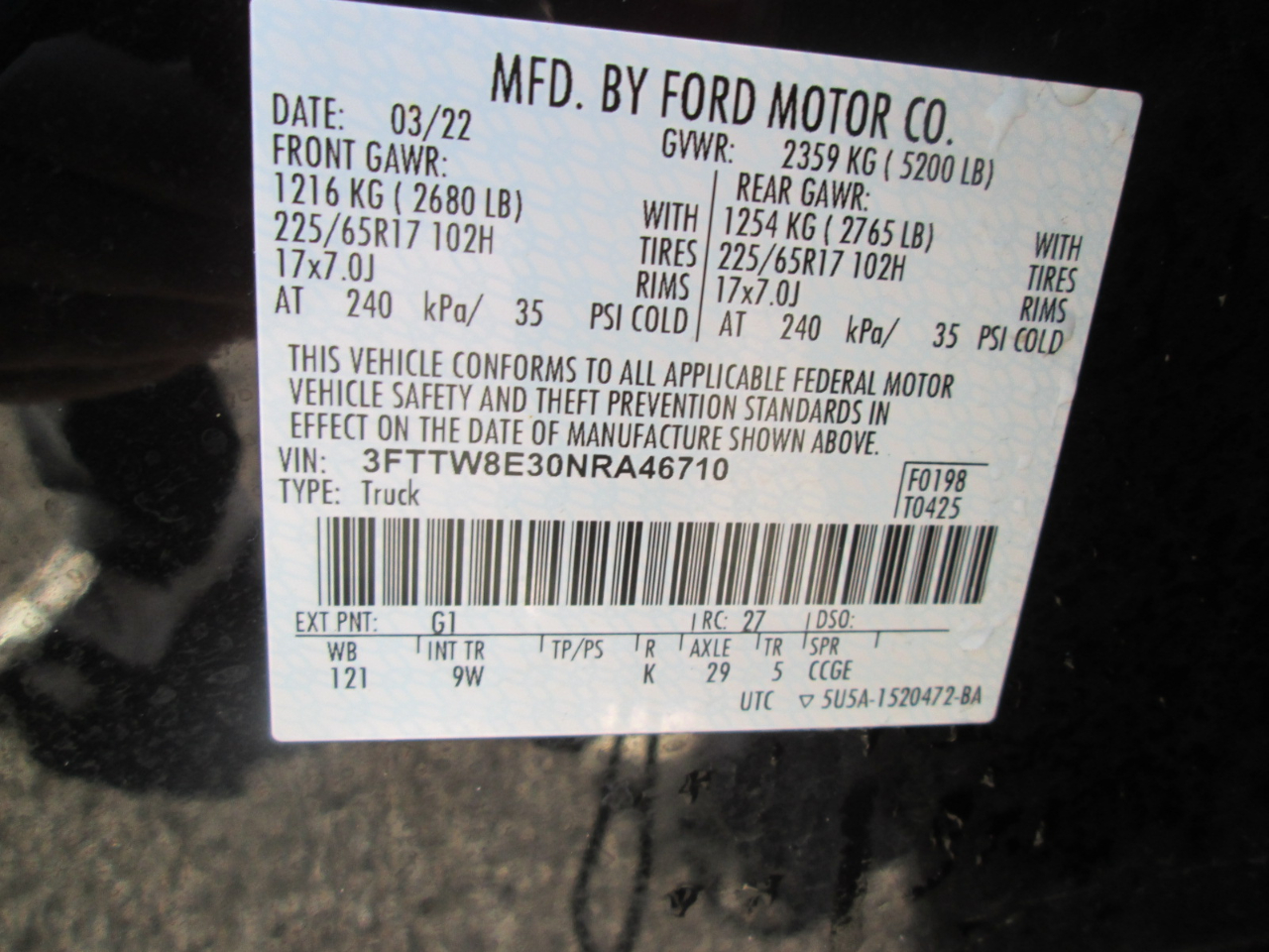 Ford Maverick XL 2022