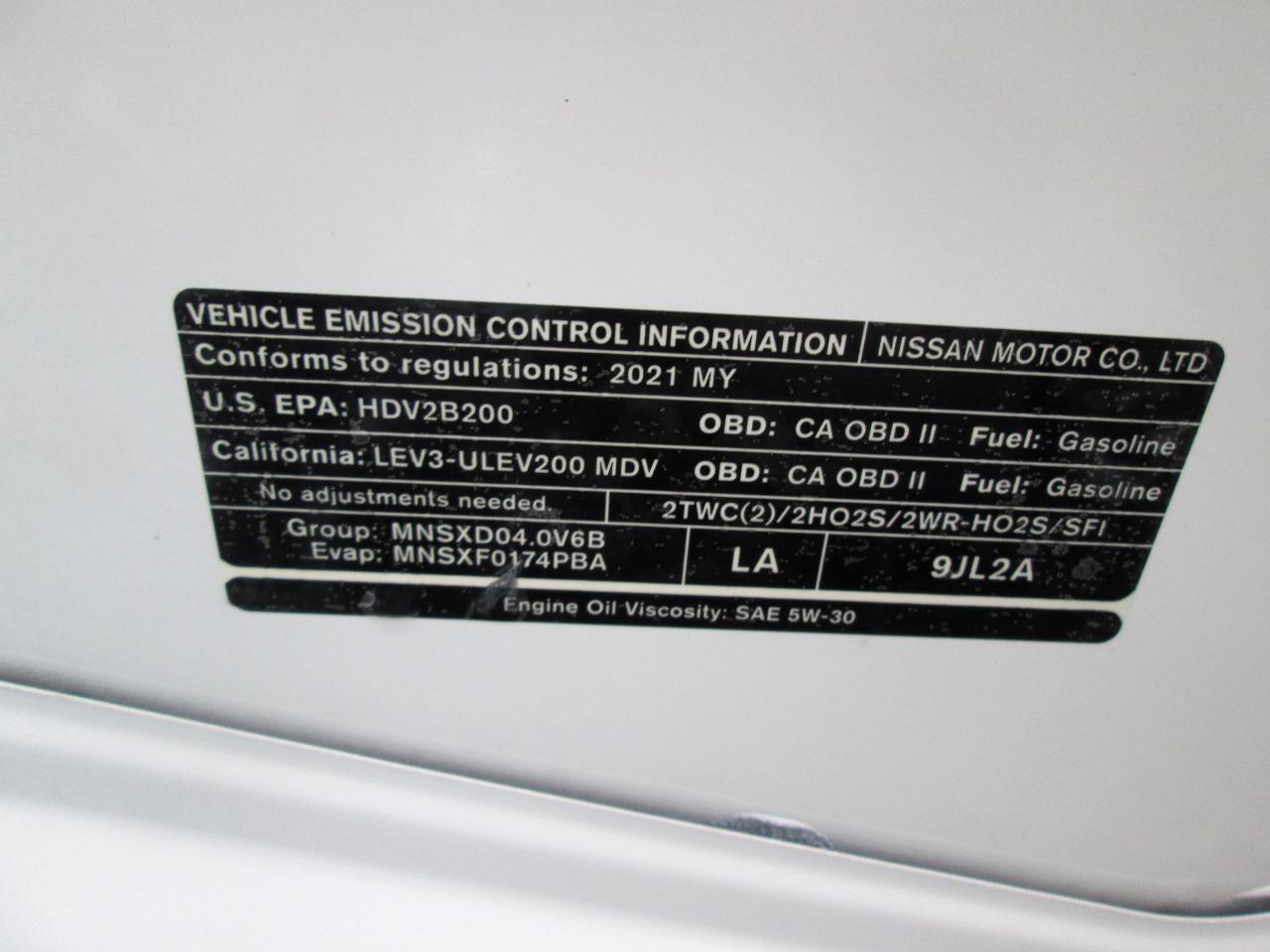 Nissan NV Cargo 2500 HD S V6 2021