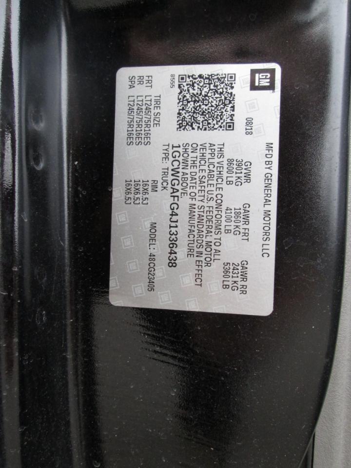 Chevrolet Express 2500 Cargo 2018