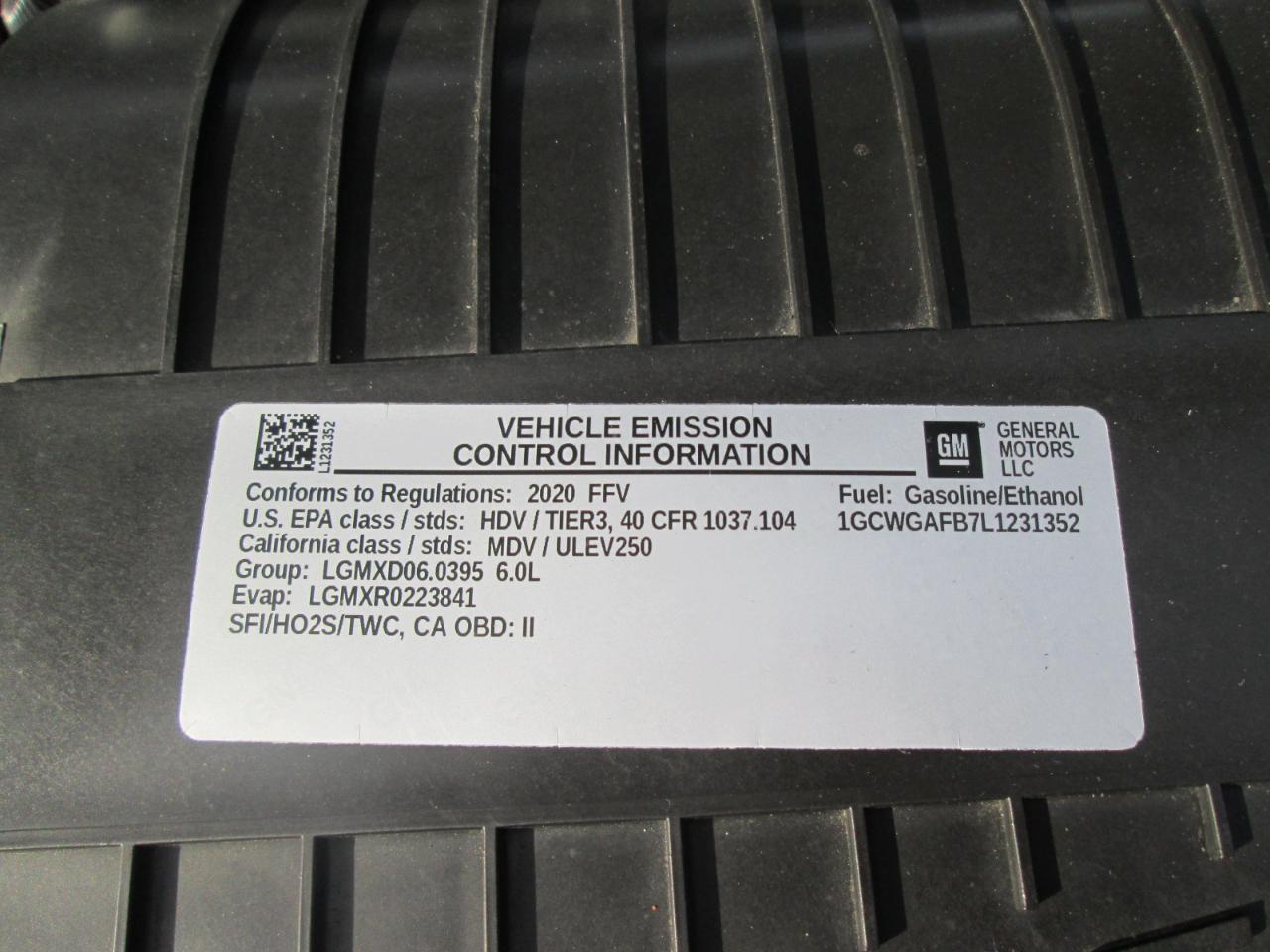 Chevrolet Express 2500 Cargo 2020