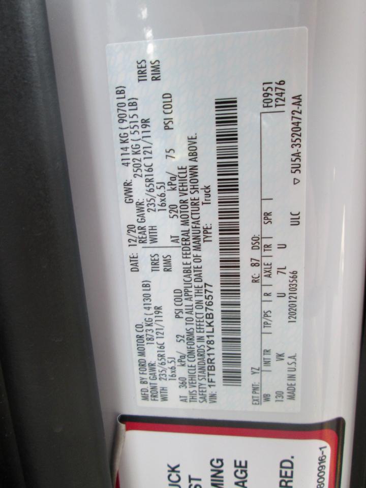 Ford Transit 250 Van Low Roof w/Sliding Pass. 130-in. WB 2020