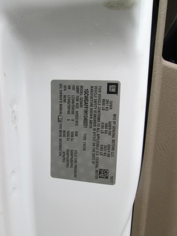 Chevrolet Express 2500 Cargo 2017