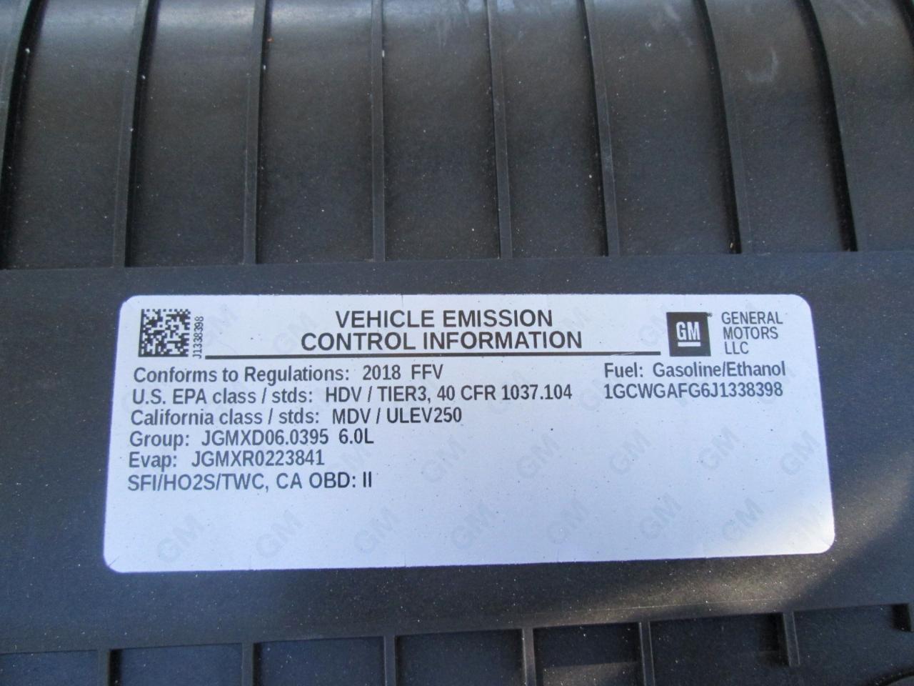 Chevrolet Express 2500 Cargo 2018