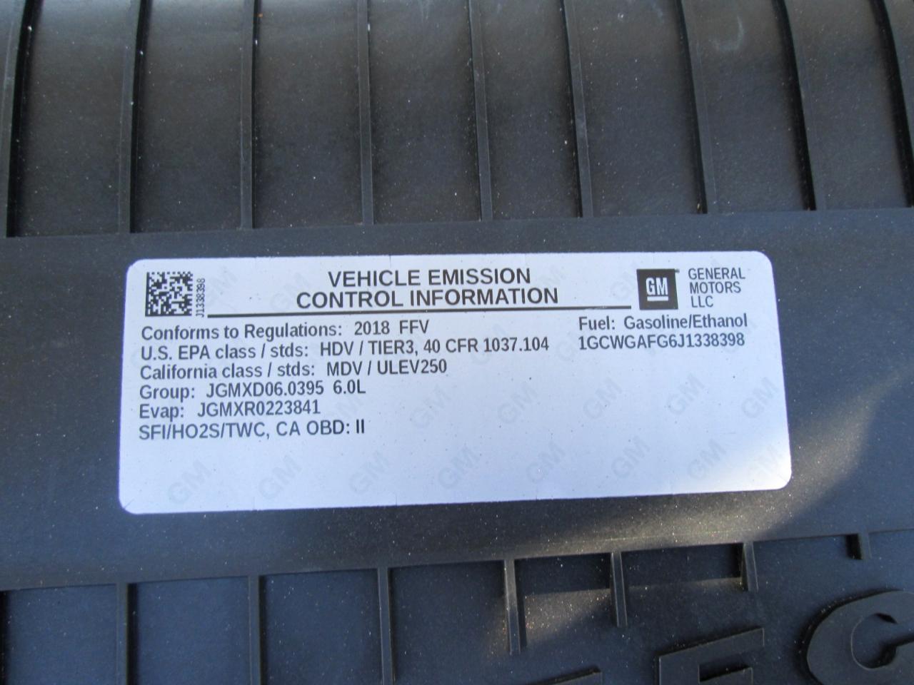 Chevrolet Express 2500 Cargo 2018