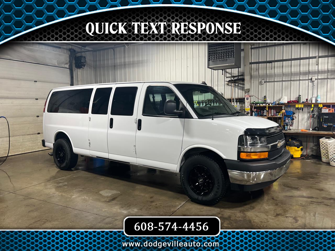 Used 2017 Chevrolet Express Passenger RWD 3500 155" LT w/1LT for Sale