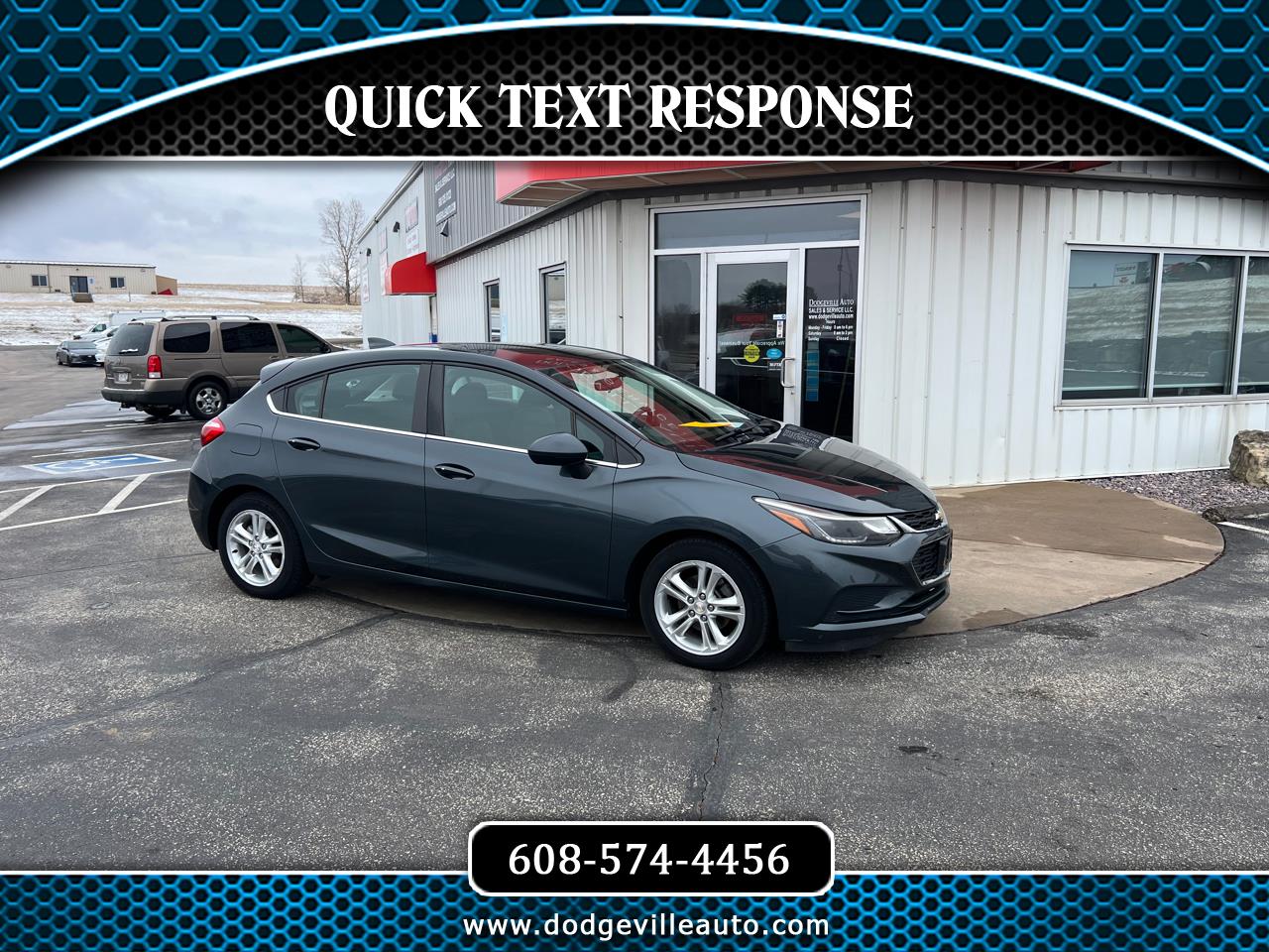 Used 2017 Chevrolet Cruze 4dr HB 1.4L LT w/1SD for Sale in Dodgeville