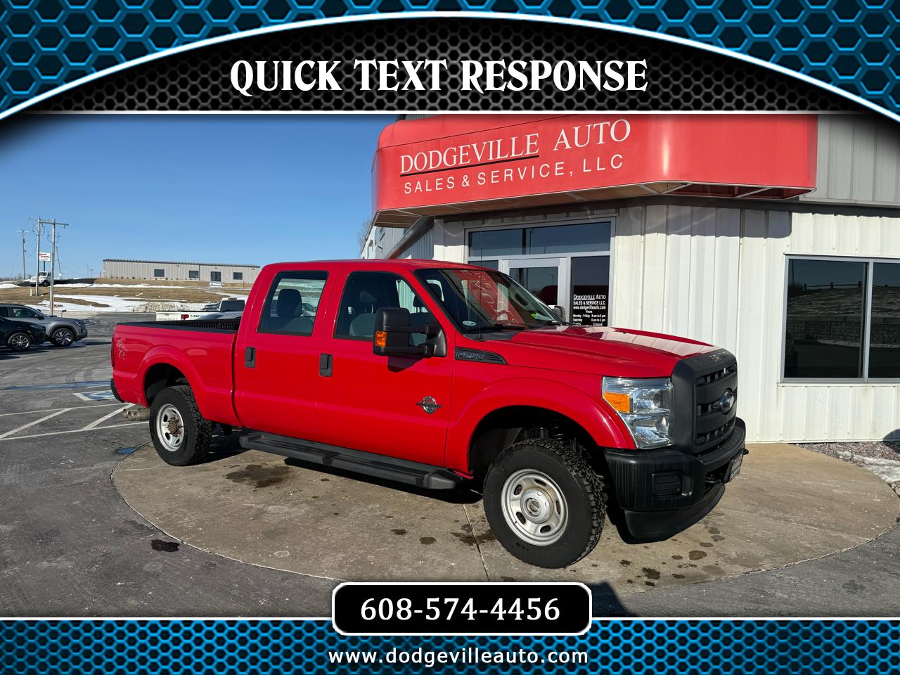 2013 Ford Super Duty F-250 SRW XLT 4WD Crew Cab 6.75' Box