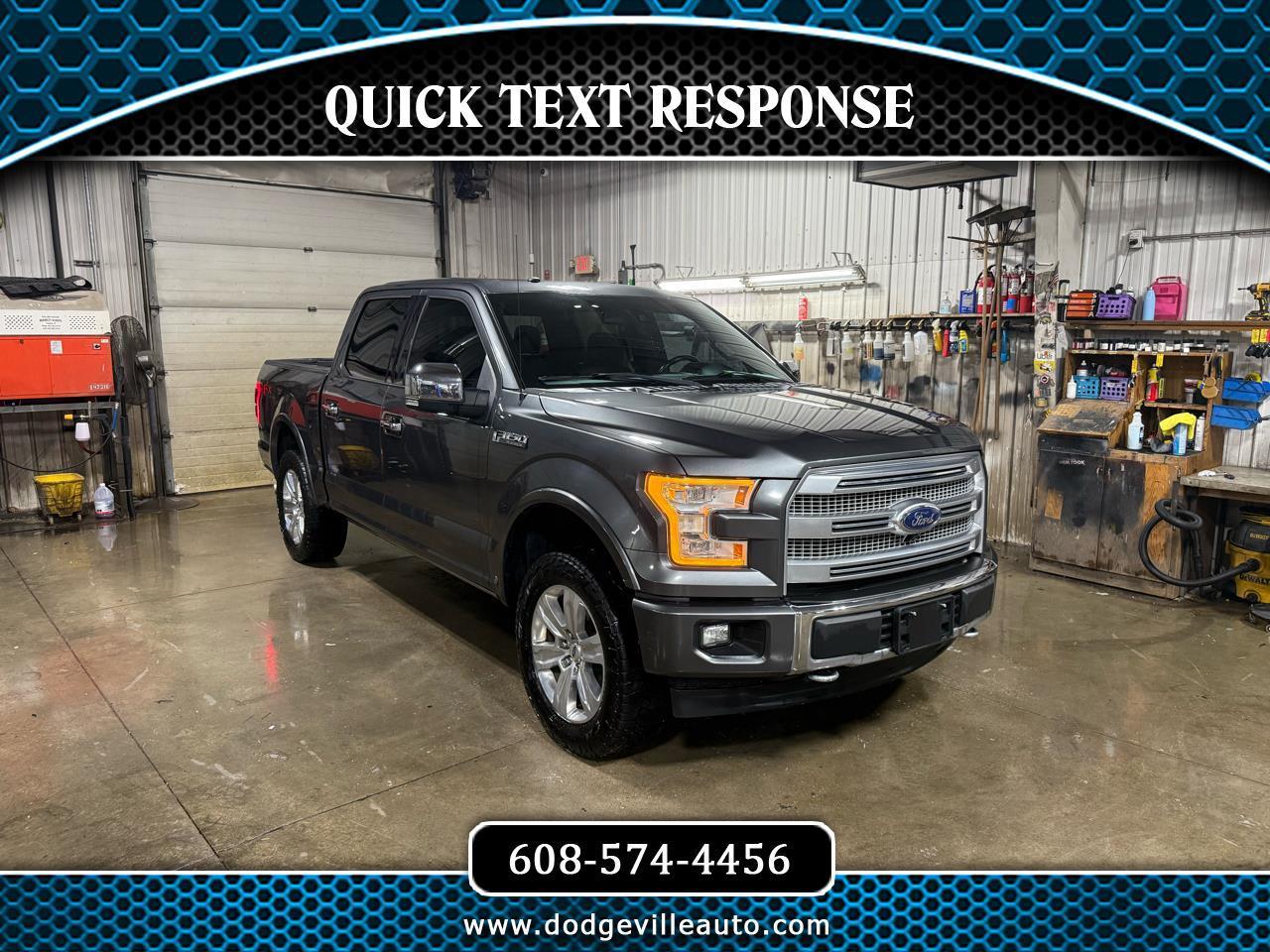 2017 Ford F-150 Platinum SuperCrew 5.5-ft. Bed 4WD