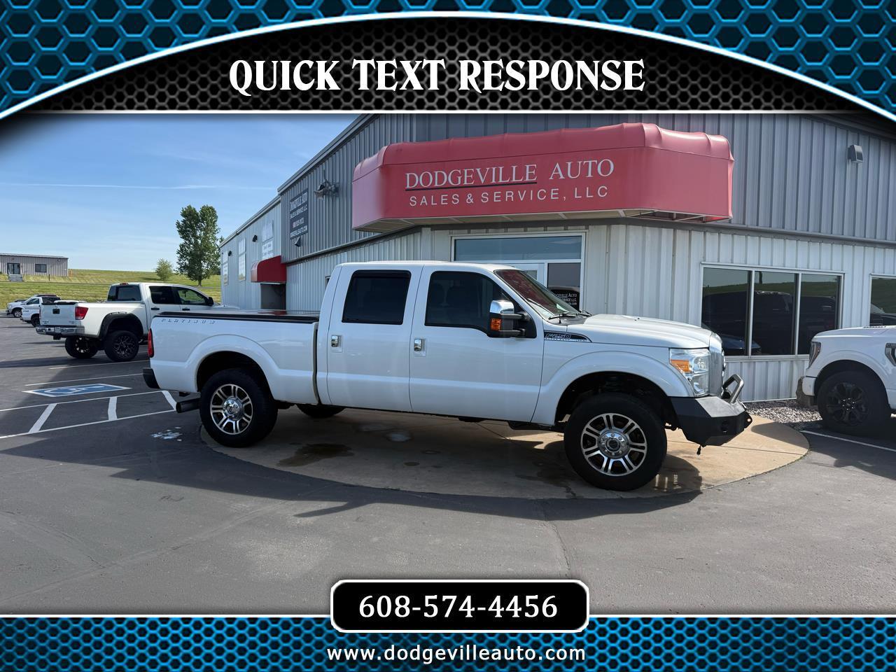 2014 Ford Super Duty F-250 SRW 4WD Crew Cab 156" Platinum