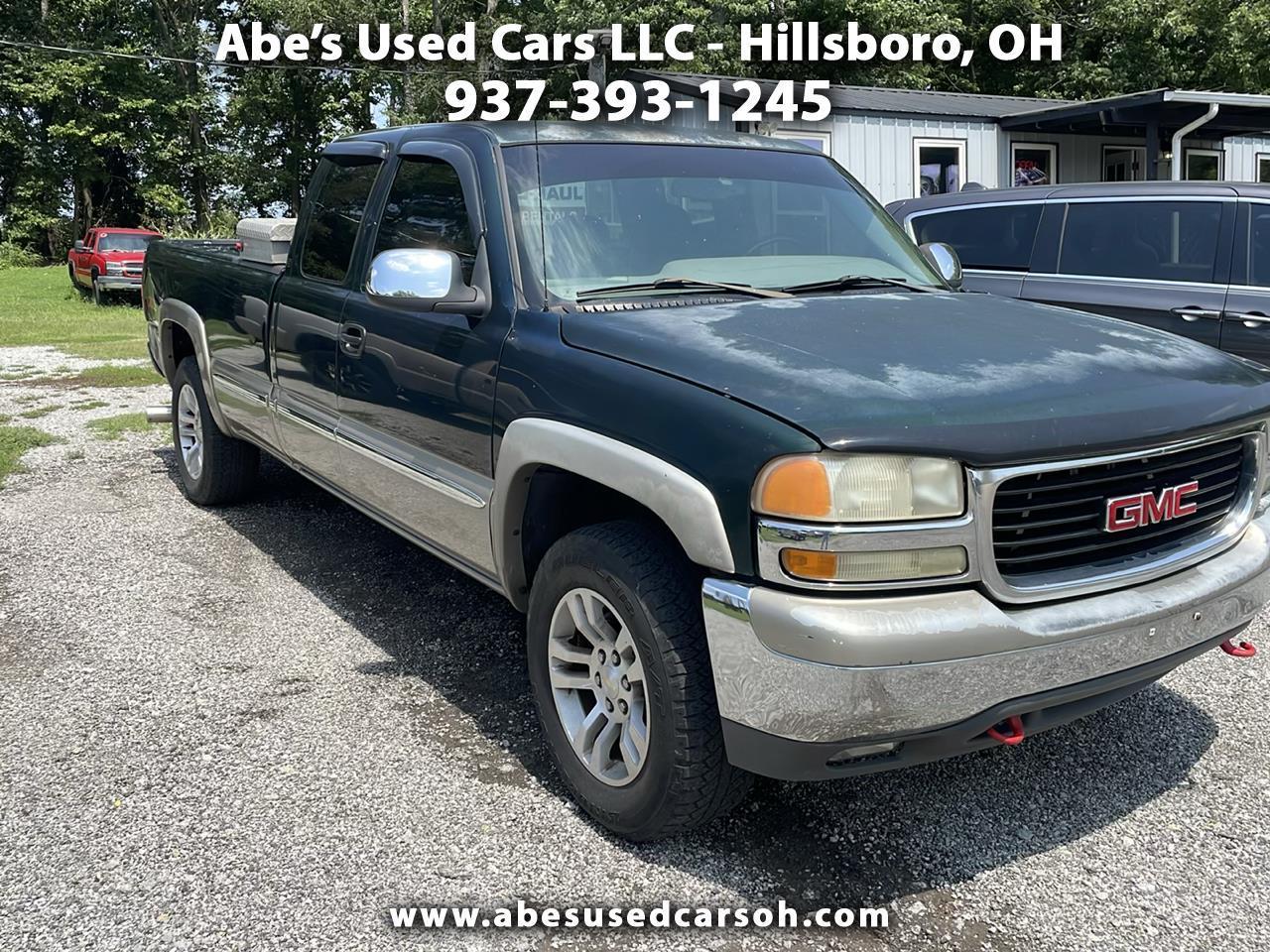 GMC Sierra 1500 SL Ext. Cab Short Bed 4WD 2001