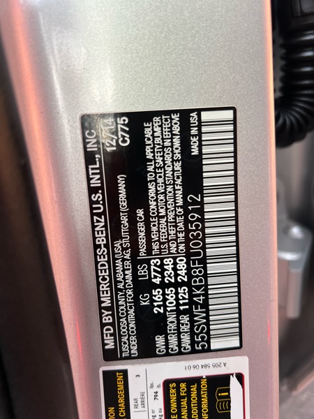 Mercedes-Benz C-Class 4dr Sdn C 300 4MATIC 2015