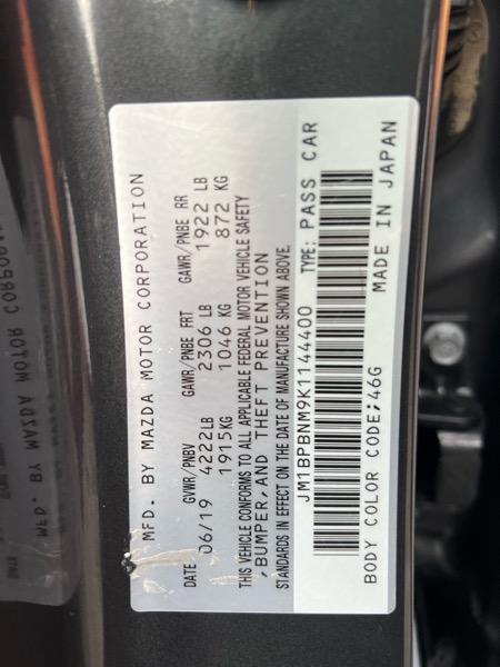 Mazda Mazda3 Hatchback AWD Auto w/Premium Pkg 2019