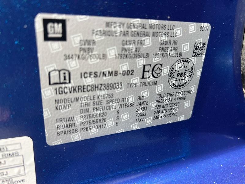 Chevrolet Silverado 1500 4WD Double Cab 143.5" LT w/1LT 2017