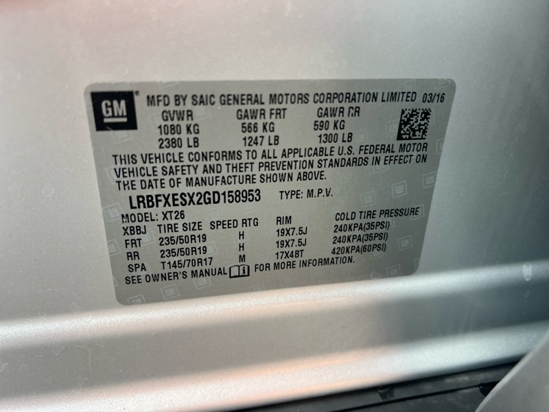 Buick Envision AWD 4dr Premium I 2016