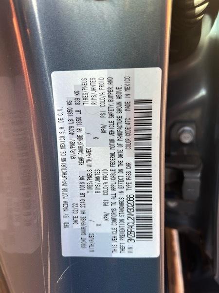 Mazda Mazda3 Sedan Carbon Edition FWD 2022