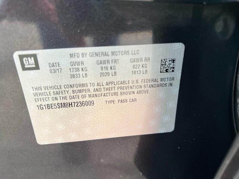 Chevrolet Cruze 4dr Sdn 1.4L LT w/1SD 2017