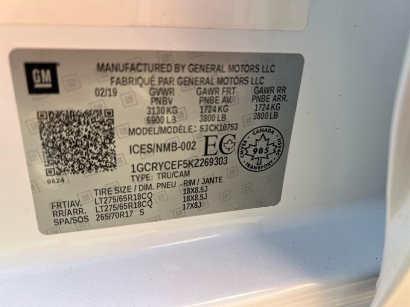 Chevrolet Silverado 1500 4WD Double Cab 147" Custom Trail Boss 2019