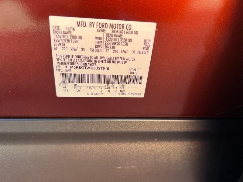 Ford Explorer 4WD 4dr Sport 2016