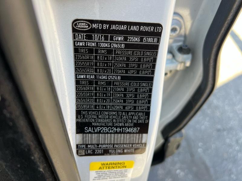 Land Rover Range Rover Evoque 5 Door SE 2017