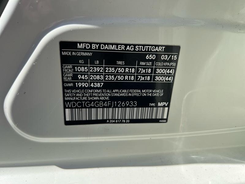 Mercedes-Benz GLA-Class 4MATIC 4dr GLA 250 2015