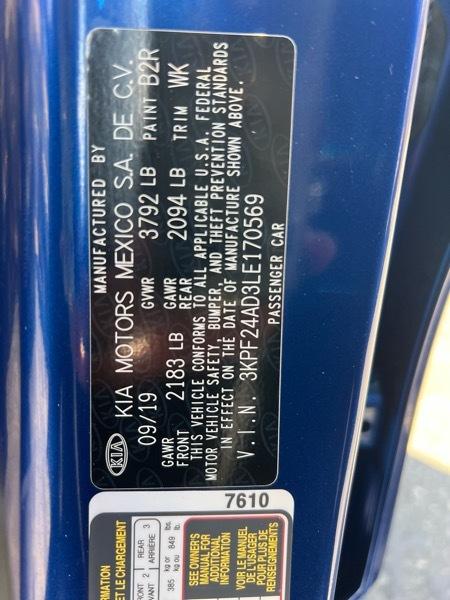 Kia Forte LXS IVT 2020