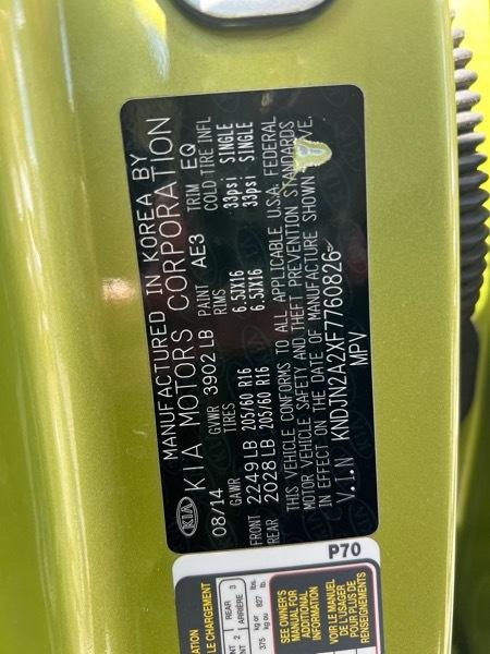 Kia Soul 5dr Wgn Auto Base 2015