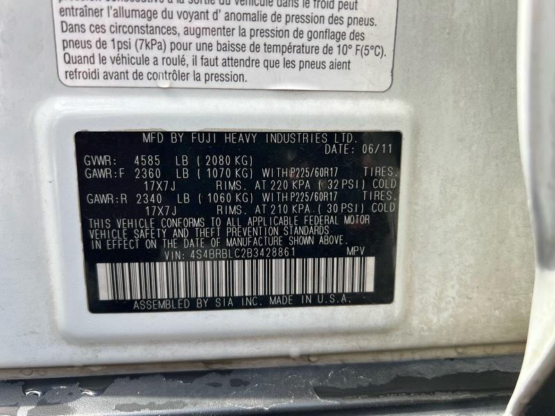 Subaru Outback 4dr Wgn H4 Auto 2.5i Limited Pwr Moon/Nav 2011