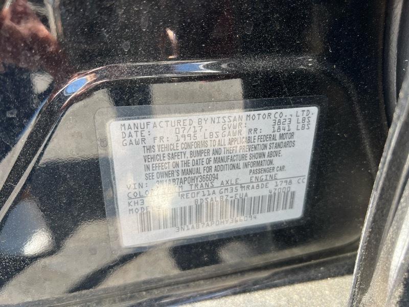 Nissan Sentra S CVT 2017