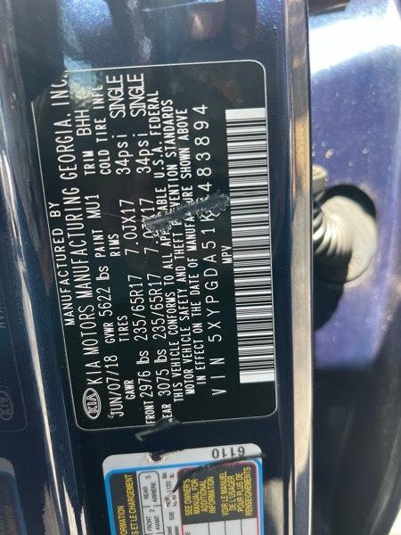 Kia Sorento LX V6 AWD 2019