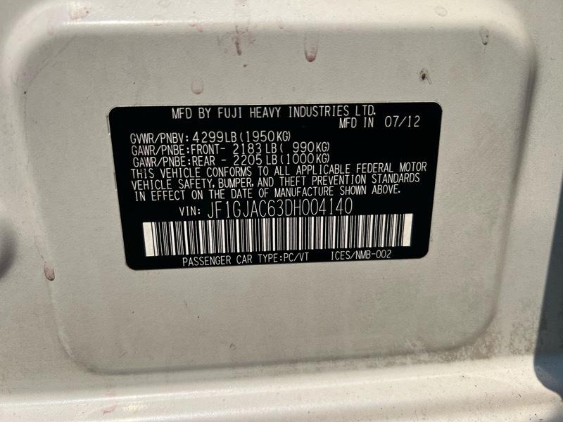 Subaru Impreza Sedan 4dr Auto 2.0i Premium 2013