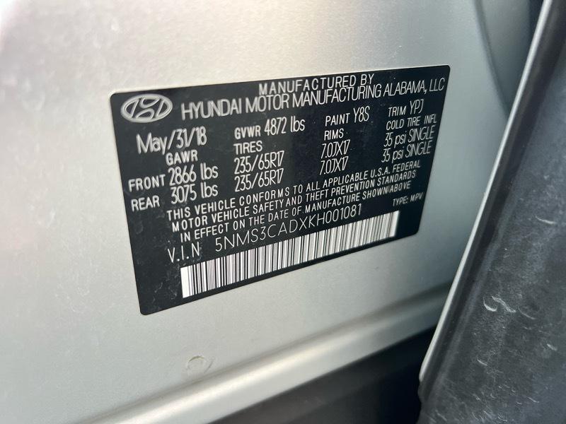 Hyundai Santa Fe SEL 2.4L Auto AWD 2019