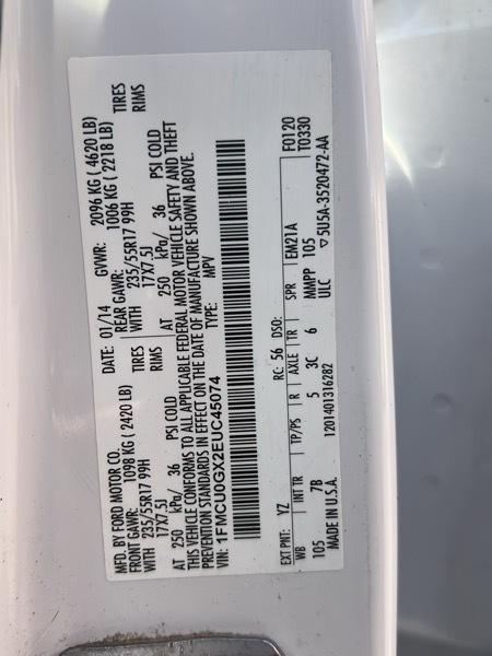 Ford Escape FWD 4dr SE 2014