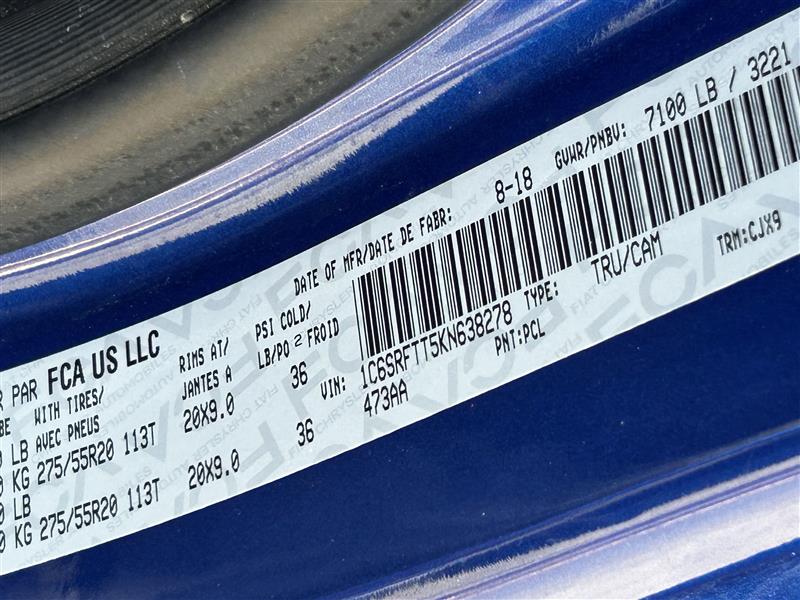 RAM 1500 Sport Crew Cab LWB 4WD 2019