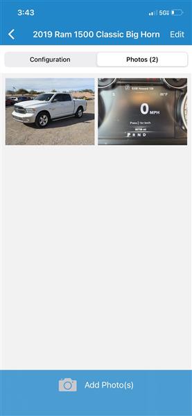 RAM 1500 Classic Tradesman Crew Cab SWB 2WD 2019