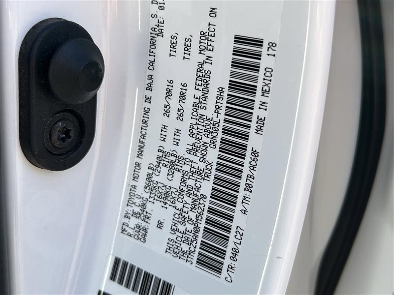 Toyota Tacoma SR5 Double Cab Long Bed V6 6AT 4WD 2023