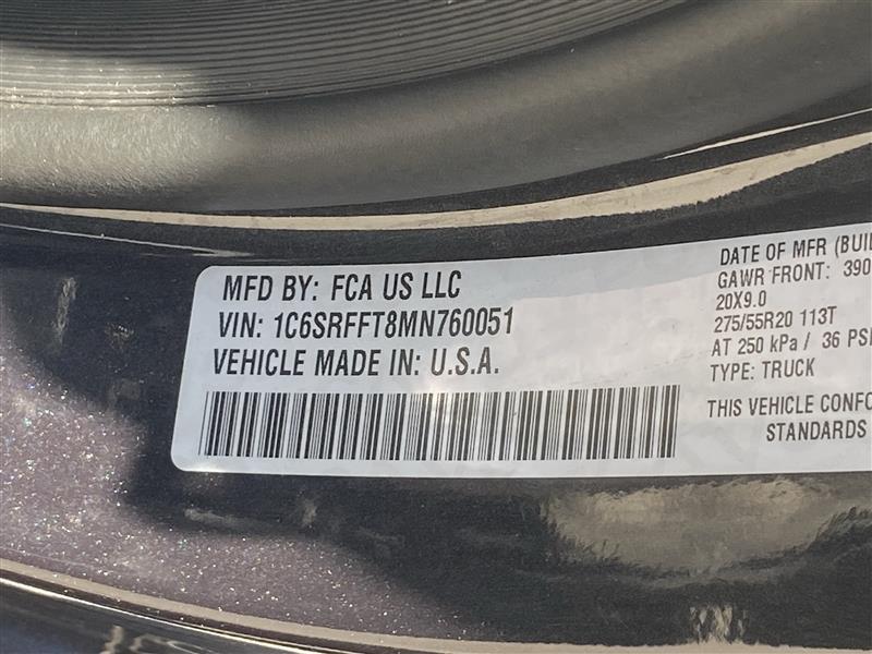 RAM 1500 Big Horn Crew Cab SWB 4WD 2021