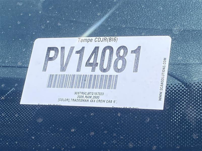 RAM 2500 Tradesman Crew Cab SWB 4WD 2026