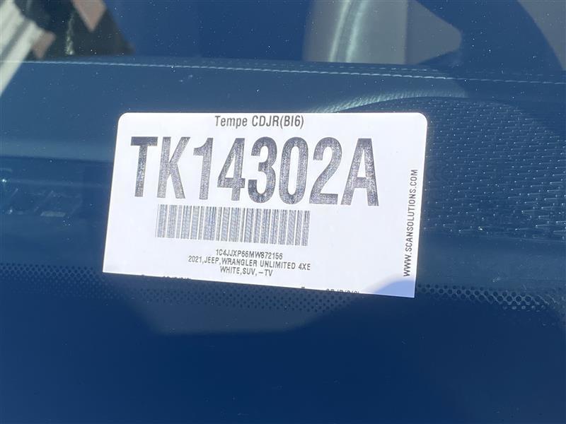 Jeep Wrangler 4xe Unlimited Sahara 2021