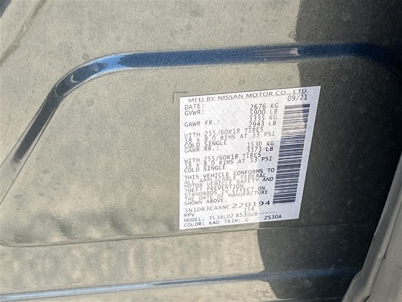 Nissan Pathfinder SL 2022