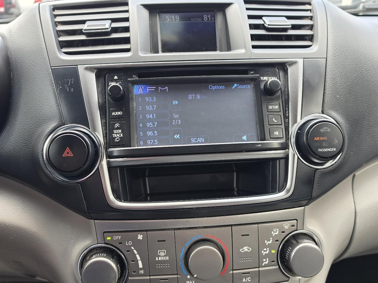 Toyota Highlander 4WD 4dr V6 (Natl) 2013