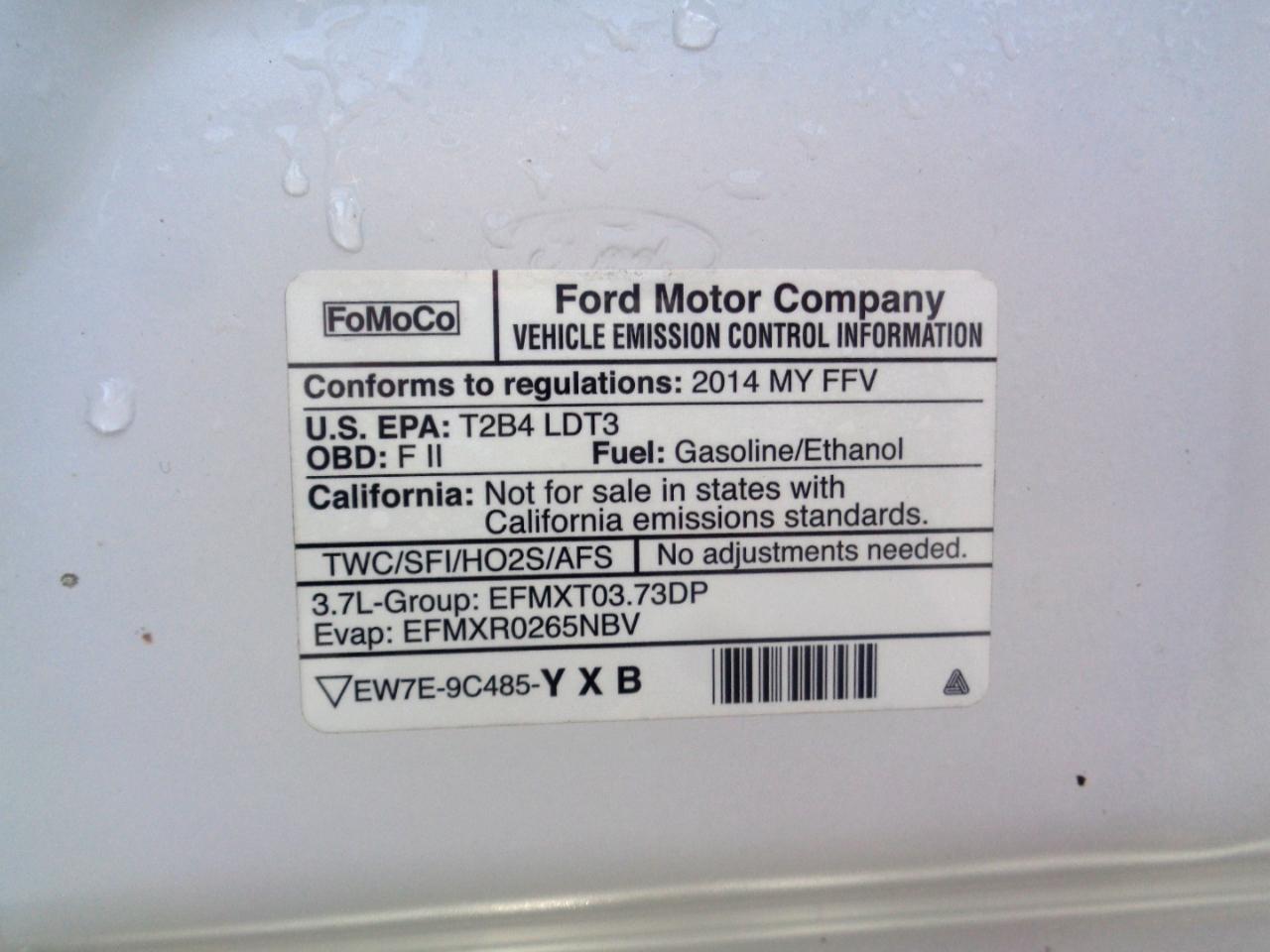 Ford F-150 2WD Reg Cab 126" XL 2014