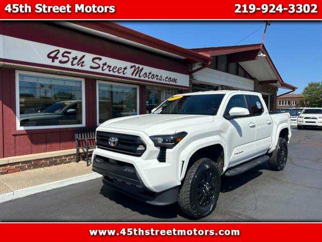 White 2025 Toyota Tacoma Pickup Truck Four-Wheel Drive 8-Speed Automatic