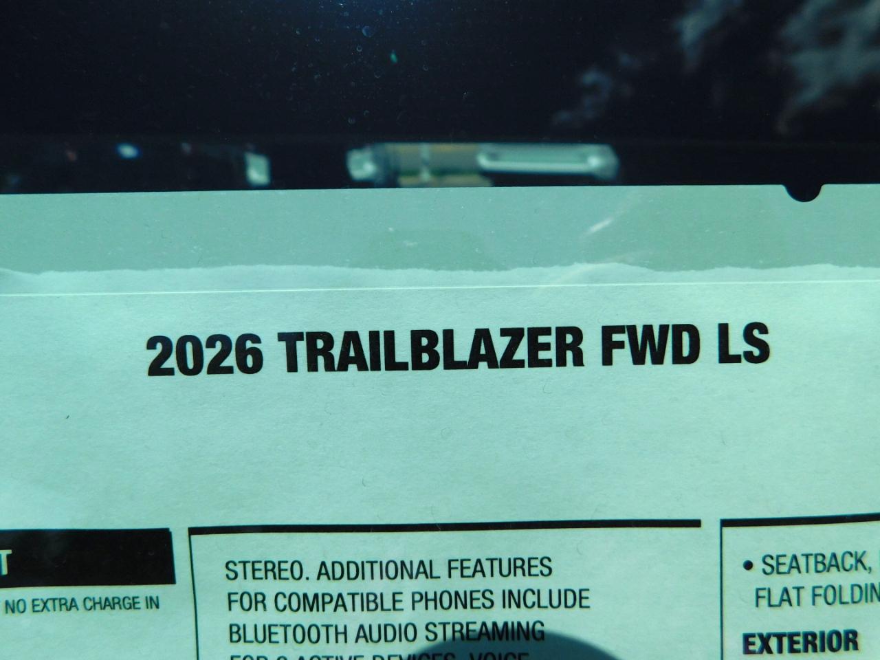 Chevrolet TrailBlazer FWD 4dr LS 2026