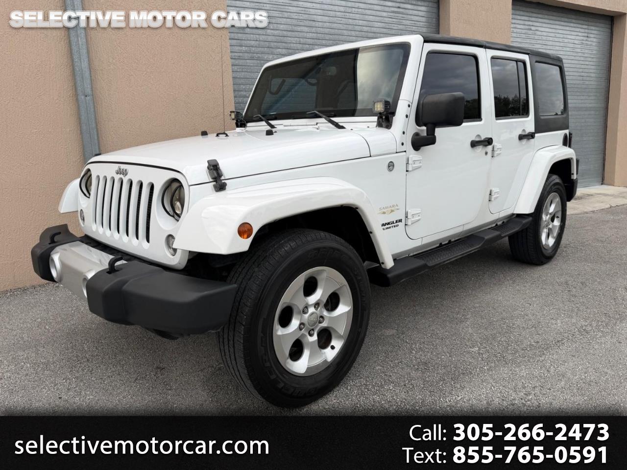 2014 Jeep Wrangler Unlimited 4WD 4dr Sahara