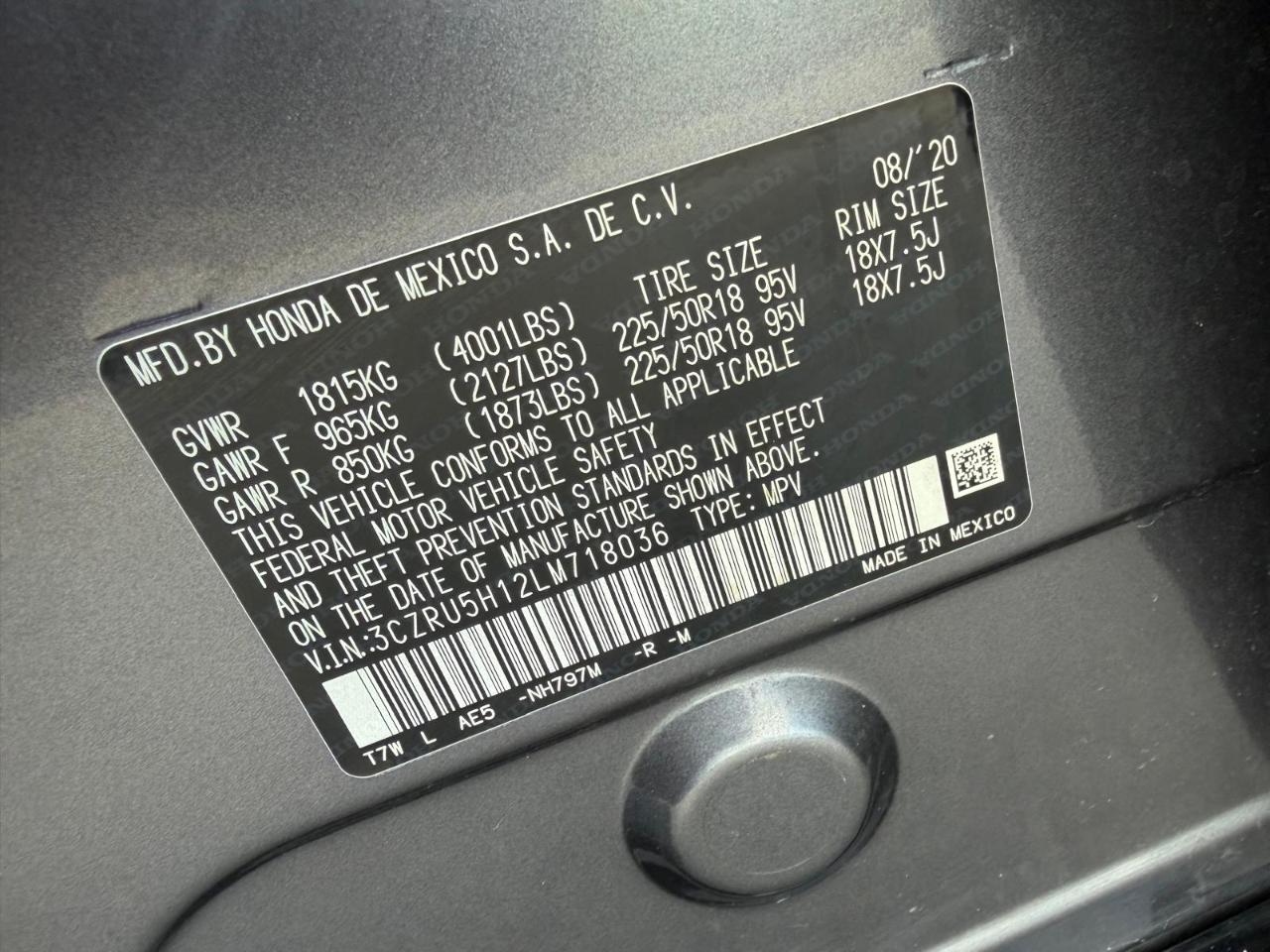 Honda HR-V Sport 2WD CVT 2020