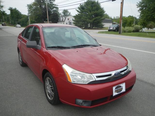Red 2010 Ford Focus SE Sedan Front-Wheel Drive Automatic