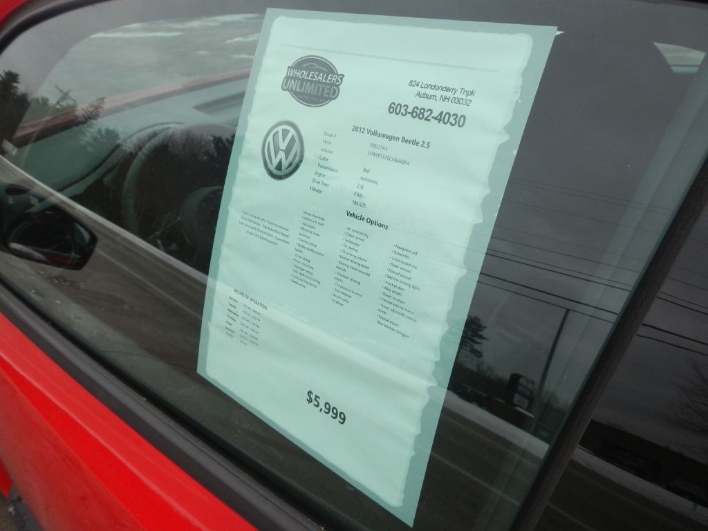 Volkswagen Beetle  2012